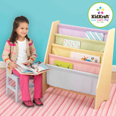 KidKraft Personalized Pastel Sling Bookshelf