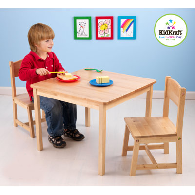 KidKraft Personalized Aspen Kids' 3 Piece Table and Chair Set
