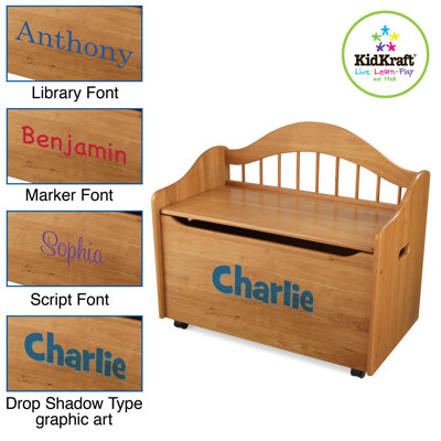 KidKraft Personalized Limited Edition Toy Box