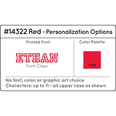 KidKraft Personalized Medium Locker in Red