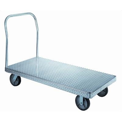 Wesco Manufacturing Aluminum Treadplate Platform Truck and Casters