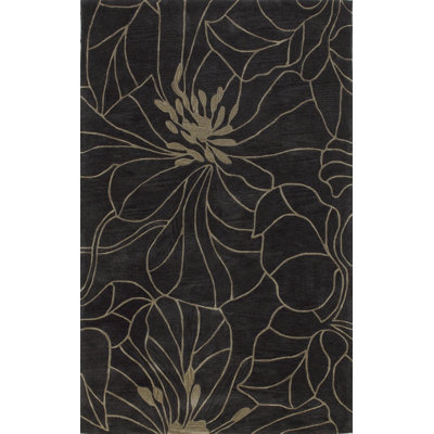 Bali Charcoal/Taupe Floral Chic Rug