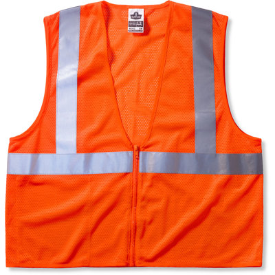 Ergodyne GloWear 8205Z-CP Class-2 Super Economy Vest (50 Pack)