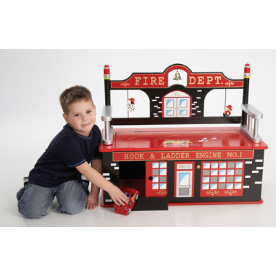 Levels of Discovery Firefighter Kid's Storage Bench