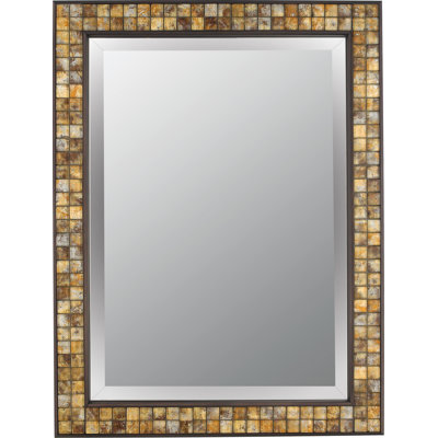Vetreo Brush Strokes Mirror in Medici Bronze