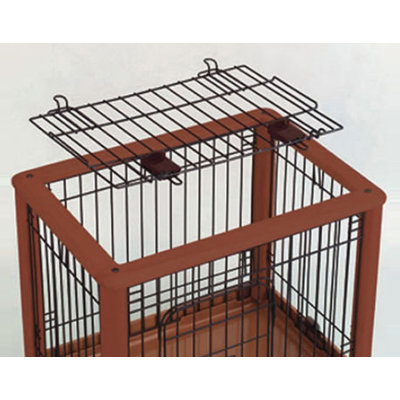 Richell Hardwood Mobile Pet Crate