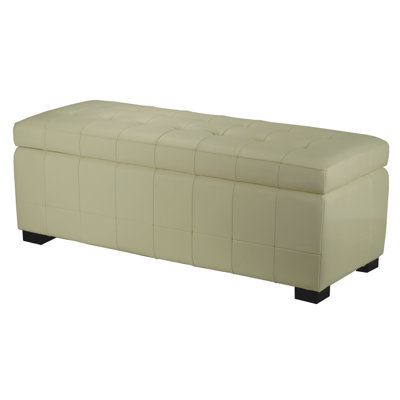 Safavieh Manhattan Leather Entryway Storage Ottoman