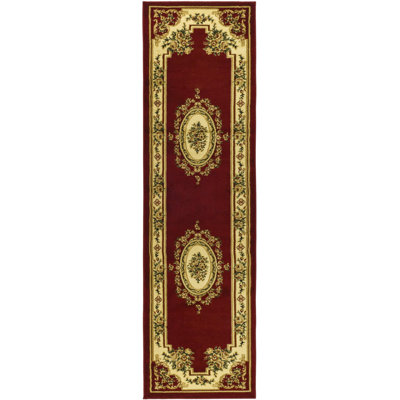 Safavieh Lyndhurst Aubusson Red/Ivory Rug