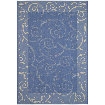 Safavieh Courtyard Blue/Natural Rug