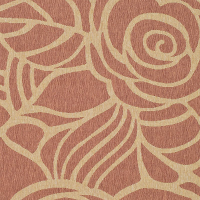Safavieh Courtyard Rust/Sand Floral Rug