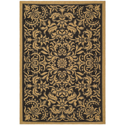 Safavieh Courtyard Dark Black Rug