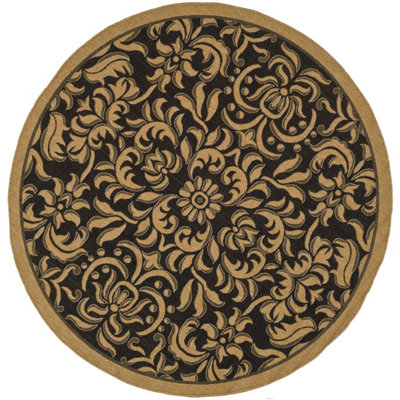 Safavieh Courtyard Dark Black Rug