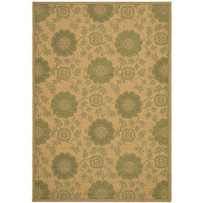 Safavieh Courtyard Natural/Green Rug