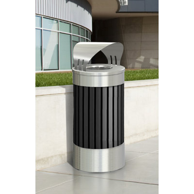 Commercial Zone Riverview Canopy Top Trash Receptacle