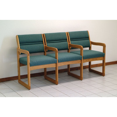 Wooden Mallet Valley Three Seat Guest Chair