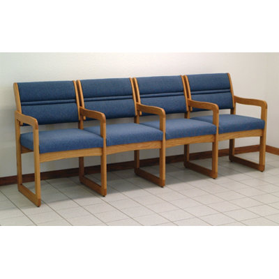 Wooden Mallet Valley Four Seat Guest Chair