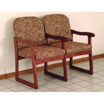Wooden Mallet Prairie Two Seat Guest Chair