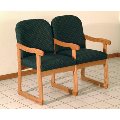 Wooden Mallet Prairie Two Seat Guest Chair