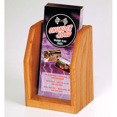 Wooden Mallet Countertop Single Pocket Brochure Display