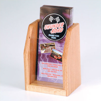 Wooden Mallet Countertop Single Pocket Brochure Display