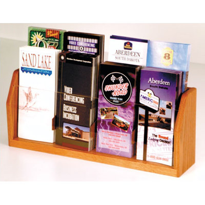 Wooden Mallet Countertop Eight Pocket Brochure Display