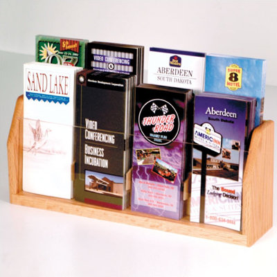 Wooden Mallet Countertop Eight Pocket Brochure Display