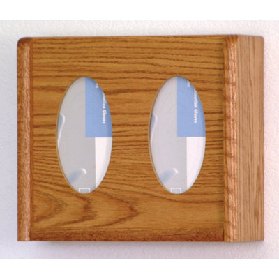 Wooden Mallet Two Pocket Glove and Tissue Box Holder