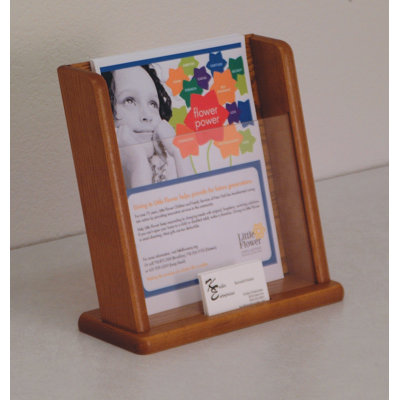 Wooden Mallet Countertop Literature Display