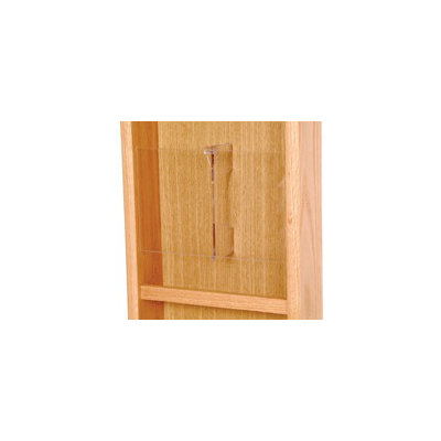 Wooden Mallet Twelve Magazine and 24 Brochure Oak and Acrylic Wall Display with Optional Floor Stand