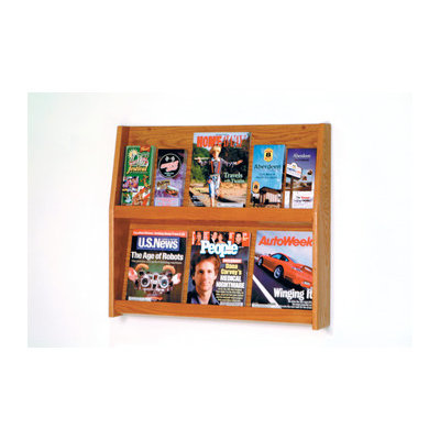 Wooden Mallet Six Magazine and Twelve Brochure Wall Display