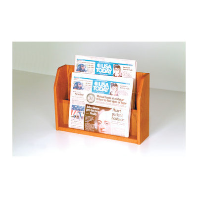 Wooden Mallet Countertop Two Pocket Newspaper Display
