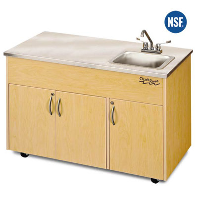 Ozark River Portable Sinks Silver Advantage Deep Basin Single Bowl Portable Sink