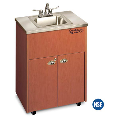 Ozark River Portable Sinks Silver Premier 1 Stainless Steel Portable Hand-Washing Station NSF Certified