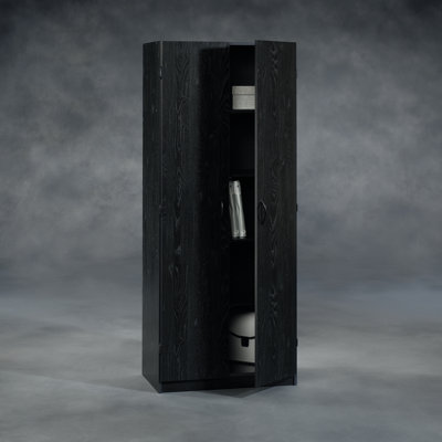 Sauder Storage Cabinet in Ebony Ash
