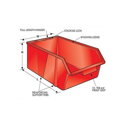 Quantum Storage Classic Series Bin (2" H x 3 7/8" W x 4" D)