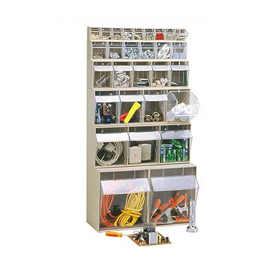 Quantum Storage Clear Tip Out Bins (4 Compartments)
