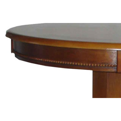 Boraam Industries Inc Florence Pedestal Pub Table in Brush Oak