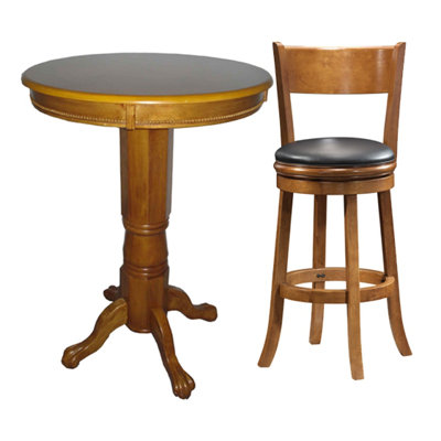 Boraam Industries Inc Florence 3 Piece Pub Set in Fruitwood