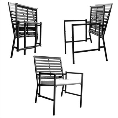 Pangaea Home and Garden Folding Dining Arm Chair with Cushion
