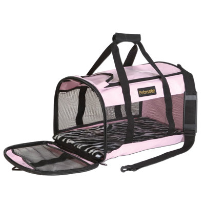 Soft Side Kennel Cab Pet Carrier in Pink