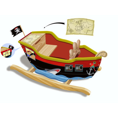 Teamson Kids Pirate Ship Rocker
