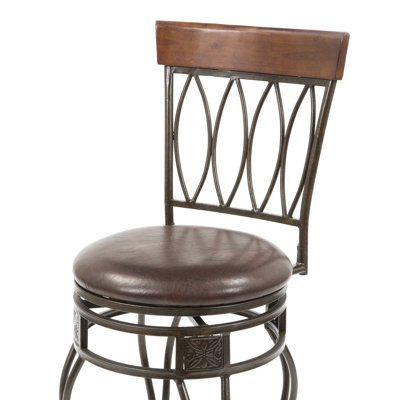 Linon Four Oval Back Counter Stool