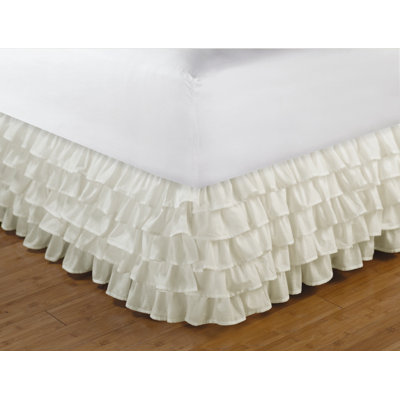 Greenland Home Fashions Multi-Ruffle Bedskirt