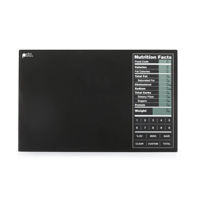 Kitrics Perfect Portions Digital Scale with Nutrition Facts Display in Black