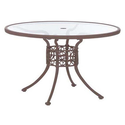 Woodard Landgrave Chateau 48" Round Umbrella Table