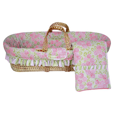 Bacati Flower Basket Moses Basket
