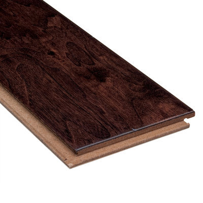 Home Legend Hand Scraped 4-3/4" HDF Click Lock Engineered Walnut in Java
