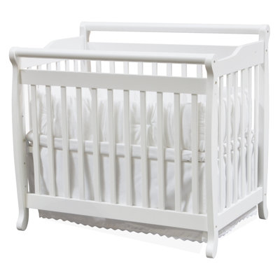 DaVinci Emily Mini 2-in-1 Convertible Crib in Ebony Black