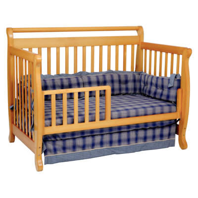 DaVinci Emily 4-in-1 Convertible Crib with Toddler Rail in Honey Oak