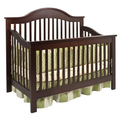 DaVinci Jayden Two Piece Convertible Crib Set with Toddler Rail in Ebony Black